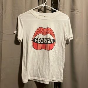 White and pink t-shirt